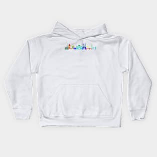 Prague buildings Kids Hoodie